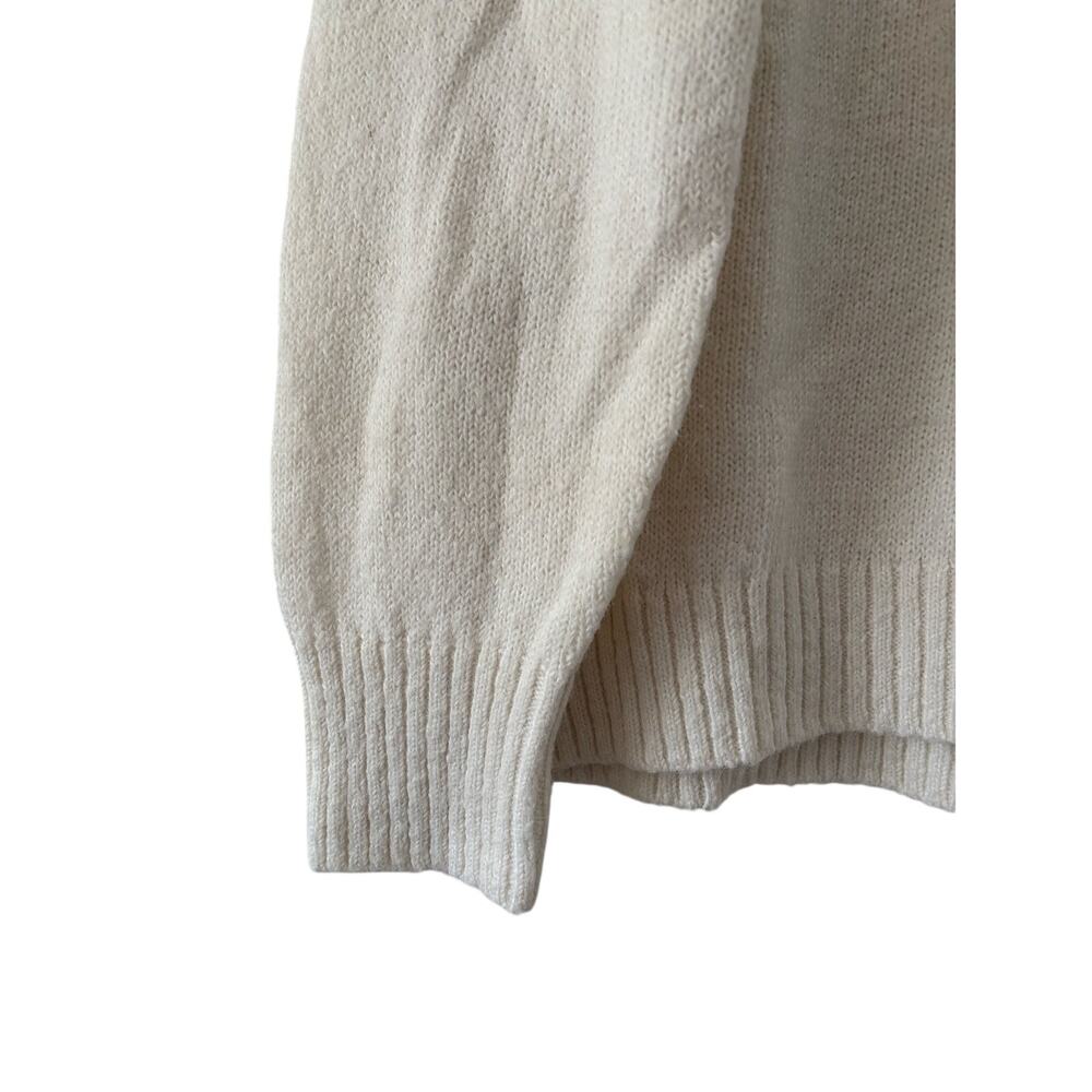 Old Navy Ivory Crewneck Sweater Women’s Medium Soft Cozy Knit Pullover Cream M - Picture 8 of 10